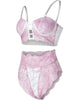 Crochet Lace Cutout Lace-up Lingerie Set