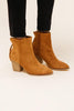 Suede Zipper Ankle Boots