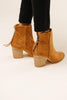 Suede Zipper Ankle Boots