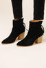 Suede Zipper Ankle Boots