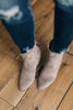 Suede Zipper Ankle Boots