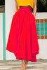 High Waist Pockets Bow Tie Skirts