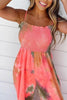 Elastic Tie Dyr Slip Jumpsuits