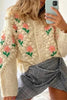 Floral Pearl Button Cardigan