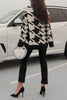 Houndstooth High Collar Sweater