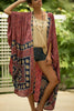 Bohemian Print Kimono Cardigan