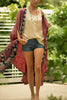 Bohemian Print Kimono Cardigan