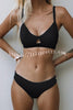 Unique Printed Cutout Suspender Bikini
