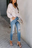 Ruffles V Neck Puff Sleeve Blouse