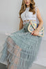 My Darling Dear Tulle Elastic Waist Tiered Midi Skirt