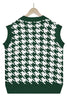 Beauty Brains Houndstooth Knit Sweater Vest