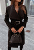 Lilipretty Always A Classic Lapel Belted Midi Coat