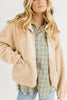 Snap Closure Zipper Pockets Fleece Jackets