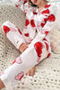 Beautifully Printed Lapel Pocket Button Lounge Pant Suit