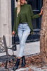 Round Neck Long Sleeve Fake Two Piece Shirt