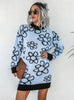 WOMEN FLOWER KNITTED SWEATER DRESS Regular price$39.00