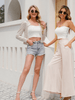 BORN TO BE GLAM SEQUIN BLAZER - CHAMPAGNE