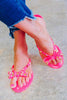 Rivets Bow Flat Slipper