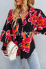 Contrast Unique Print Button Down Long Sleeved Shirt