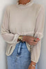 Rooney Pleated Petal Turtleneck Long Sleeve Relaxed Blouse