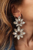 Diamond Floral Earrings