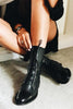 Round Toe Lace Up Martin Boots