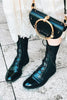 Round Toe Lace Up Martin Boots