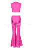 Embroidery Vest & Splattered Stars Flares Set