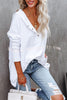 Coffee Perks Cotton Pocketed Henley Hoodie