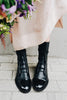 Round Toe Lace Up Martin Boots