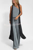 Modal One Shoulder Tank & Stretch Wide-leg Pants& Midi Vest Three Pieces Suit