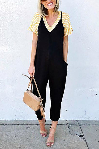 Pockets Slip Jumpsuit