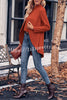 Round Neck Long Sleeve Fake Two Piece Shirt