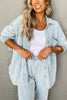 Vintage Look You Love Pocket Washed Denim Oversized Jacket