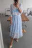 My Darling Dear Tulle Elastic Waist Tiered Midi Skirt