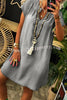 Loose Casual Short Sleeve Denim Mini Dress