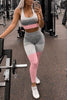 Seamless Color Block Bra Leggings Set