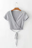 Short Sleeve Wrap Top