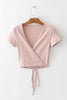 Short Sleeve Wrap Top