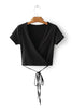 Short Sleeve Wrap Top