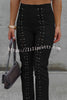 Believe In Me Lace Up High Rise Slim Fit Pants
