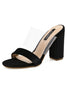 Transparency Open Toe Single Sole Slipper