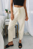 Solid Knit Drawstring Pants