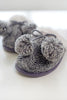 Pom Pom Crochet Fuzzy Slipper
