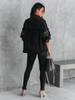 KNIGHTLY POCKETED STUDDED FRINGE DENIM JACKET