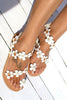 Flower Slip On Flat Sandals