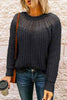 Lace Patchwork O Neck Sweater