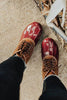 Leopard Lace Up Boots