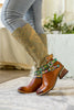 SOFFIA | TRI-STRAP CANVAS LEATHER KNEE HIGH BOOT