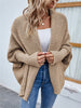 Temperament Commuter Solid Color Knit Cardigan Ladies Sweater